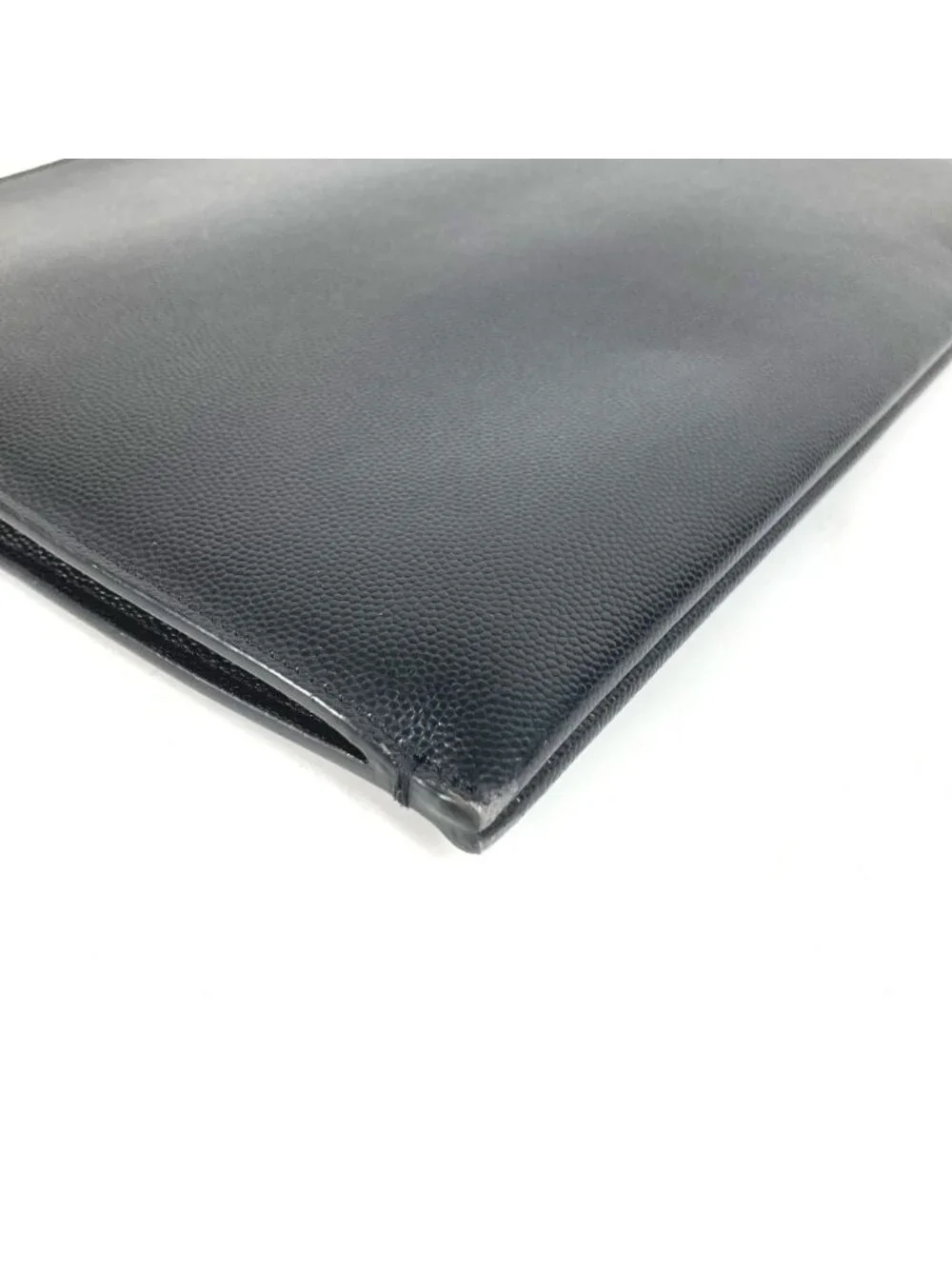 Saint Laurent Clutch Logo Leather Black - Picture 4 of 9
